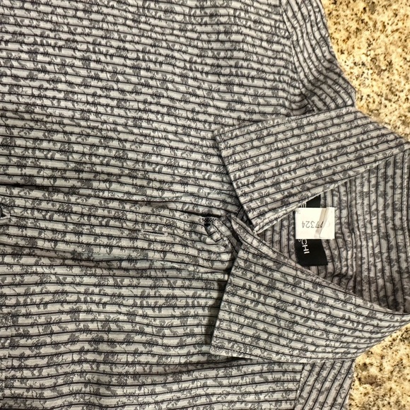 Bugatchi Men Large LS Dress Shirt - Black/Grey - Picture 4 of 8